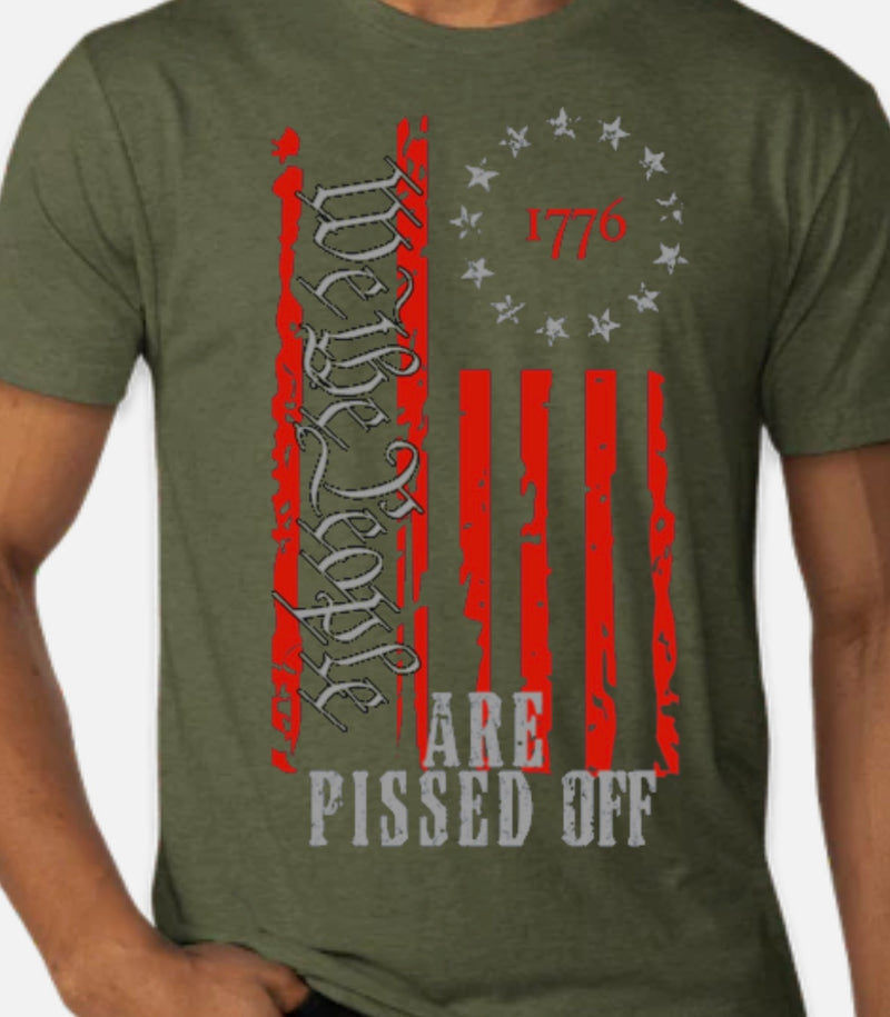 “We The People” ARE PISSED OFF Black T-shirt