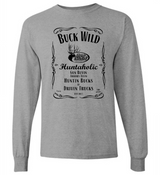 Buck Wild Gray Long Sleeve Huntaholic - Dirty Doe & Buck Wild 