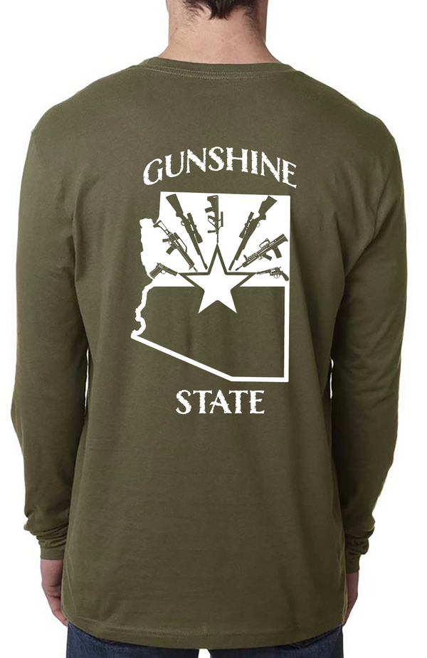 Arizona Gunshine State Long Sleeve Tees - Dirty Doe & Buck Wild 