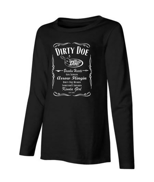 Dirty Doe " Breakin Hearts " Long Sleeve T-shirt - Dirty Doe & Buck Wild 