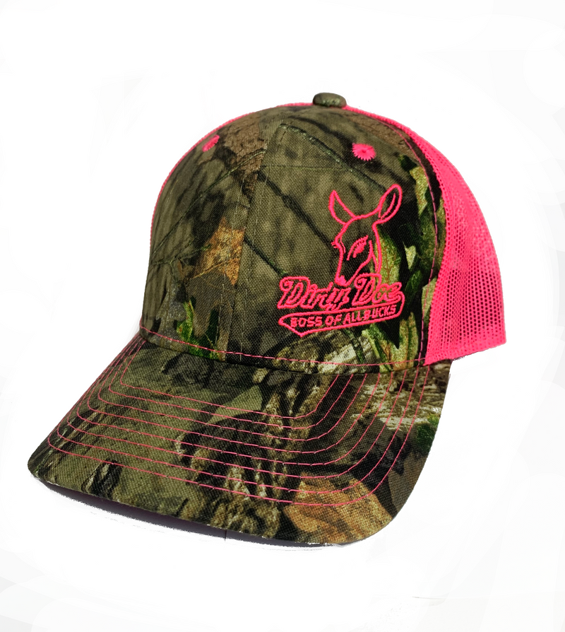 Dirty Doe Boss Of All Bucks  “Camo Pink” Snapback Hat - Dirty Doe & Buck Wild 