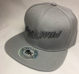 Buck Wild Flat Bill Hat in Gray with Gray Snap Back Hat - Dirty Doe & Buck Wild 
