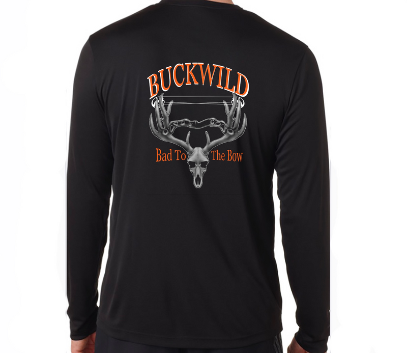 Bad To The Bow Buckwild Long Sleeve T-shirt - Dirty Doe & Buck Wild 