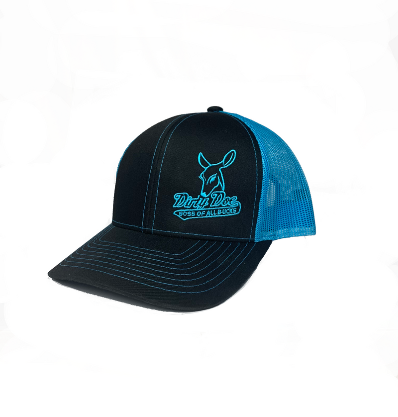 Dirty Doe Boss of All Bucks “Blue Horizon “Snapback Adjustable Hat - Dirty Doe & Buck Wild 