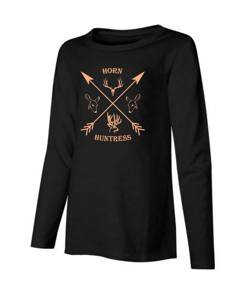 Dirty Doe “ Horn Huntress” long sleeve t-shirt - Dirty Doe & Buck Wild 
