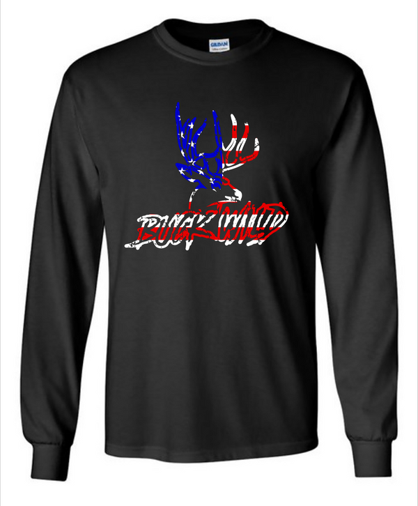 Buckwild “Patriotic” Long Sleeve T-shirt - Dirty Doe & Buck Wild 